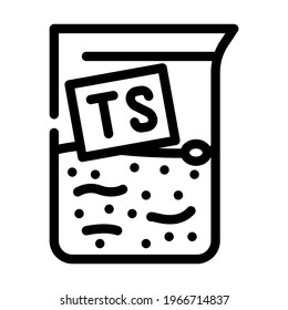 dry matter ts biogas line icon vector. dry matter ts biogas sign. isolated contour symbol black illustration