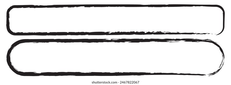 Dry paint stains brush stroke backgrounds set. Dirty artistic vector design. Distress damaged edge vector set. 11:11