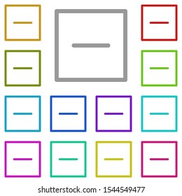 Dry, rectangle multi color icon. Simple thin line, outline vector of laundry icons for ui and ux, website or mobile application