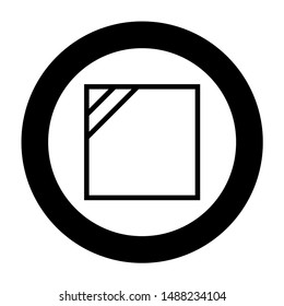 Dry in shade Drying Clothes care symbols Washing concept Laundry sign icon in circle round black color