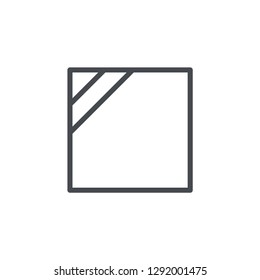 Dry in shade icon isolated on white background. Laundry symbol modern, simple, vector, icon for website design, mobile app, ui. Vector Illustration
