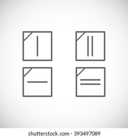 Dry shade symbol icon, vector