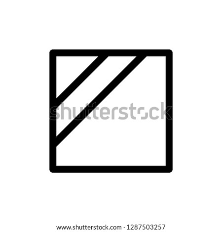 Dry in the Shade Symbol. Laundry Icon. Washing Rule Sign Vector Illustration.
