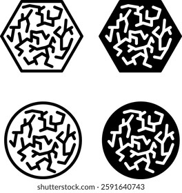 Dry skin icon, Vector illustration