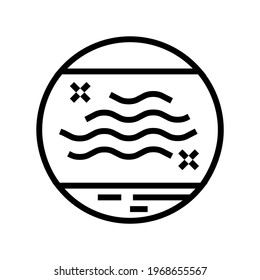 dry skin line icon vector. dry skin sign. isolated contour symbol black illustration