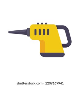 Icono de limpiador de vapor seco. Ilustración plana del icono del vector del filtro de vapor seco aislado en el fondo blanco