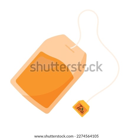 Dry tea bag sachet in pouch icon doodle cute vector illustration for herbal and healthy drink and beverage