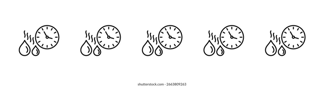 Trockenzeit Icon Design, Logo, App, UI. Vektorgrafik, EPS
