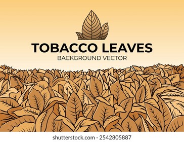 El tabaco seco deja Ilustraciones vectoriales de fondo