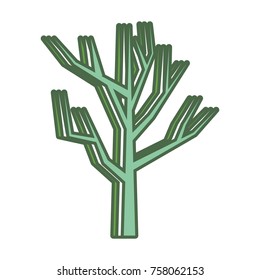 dry tree icon over white background vector illustration