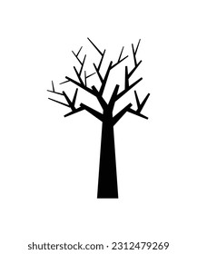 dry tree icon, vector best flat icon.