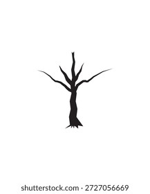 trockenes Baum-Symbol, Vektorbester Flachsymbol.