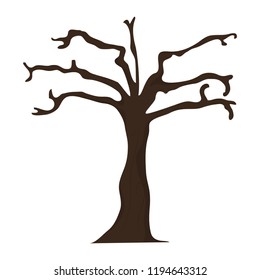 Dry tree isolated