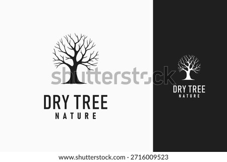 Dry tree logo symbol icon design