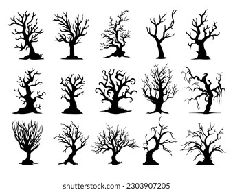 dry tree silhouette Ghost