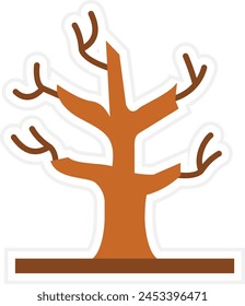 Dry Tree vector icon. Can be used for printing, mobile and web applications.