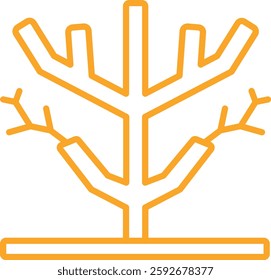 Dry Tree vector icon. Can be used for printing, mobile and web applications.