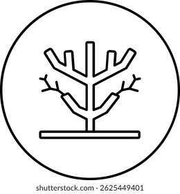Dry Tree vector icon. Can be used for printing, mobile and web applications.