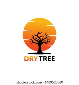 Dry Trees Logo Template Design Vector, Emblem, Design Concept, Creative Symbol, Icon