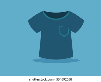 dry T-shirt.vector illustration.