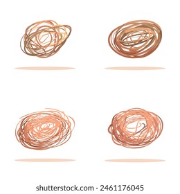 Dry tumbleweed icons set cartoon vector. Various dry tumbleweed grass. Wild west plant