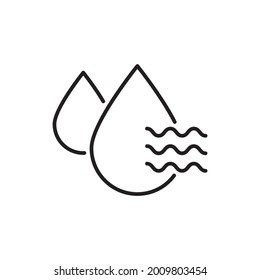 Ilustración de estilo de icono de contorno de vector seco. archivo EPS 10 