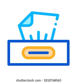 Dry Wipes Package Icon Vector. Outline Dry Wipes Package Sign. Isolated Contour Symbol Illustration