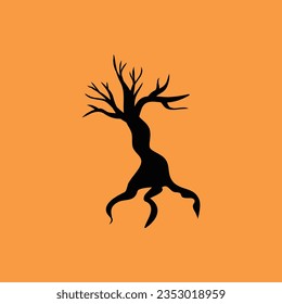 Dry wood, halloween vector icon