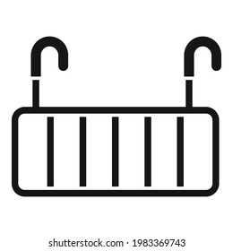 Dryer attach net icon. Simple illustration of Dryer attach net vector icon for web design isolated on white background