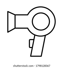 dryer cosmetic appliance line style icon vector illustration design