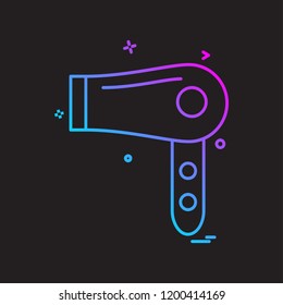 Dryer icon design vector