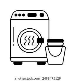 dryer icon with white background vector stock illustration
