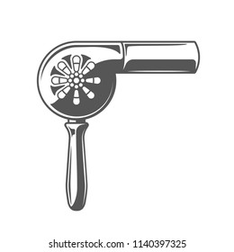 Dryer isolated on white background. Design element. Vector illustration