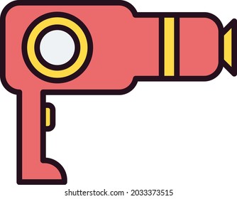 Dryer Line filled Vector Line Icon Design