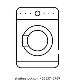 dryer machine line icon vector. dryer machine sign. isolated contour symbol black illustration