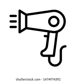 dryer thin line vector icon