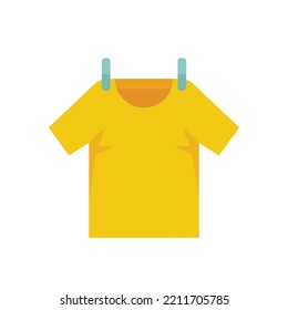 Dryer tshirt icon. Flat illustration of Dryer tshirt vector icon isolated on white background