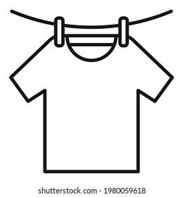 Icono de camiseta de secador. Símbolo del vector de la camiseta Dryer para diseño web aislado en fondo blanco