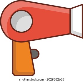 Ilustración del vector secadora sobre un fondo transparente. Símbolos de calidad premium. Icono de color plano de línea vectorial para el concepto y el diseño gráfico.