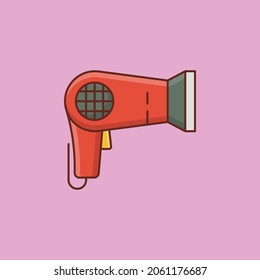 Ilustración del vector secadora sobre un fondo transparente. Símbolos de calidad superior.Icono de color plano de línea vectorial para el concepto y el diseño gráfico.