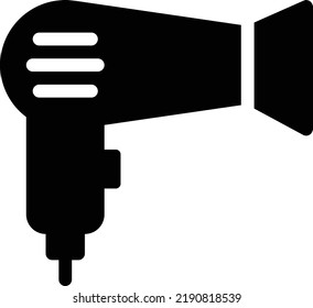Trockner Vektorgrafik auf transparentem Hintergrund. Hochwertige Symbole. Glyphen Vektorsymbole für Konzept und Grafikdesign.