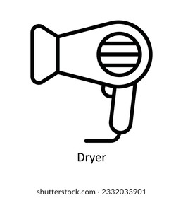 Dryer Vector   outline Icon Design illustration. Kitchen and home  Symbol on White background EPS 10 File