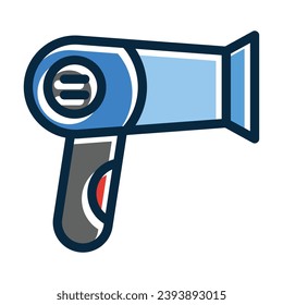 Dryer Vector Thick Line Filled Dark Colors Icons For Personal And Commercial Use.

