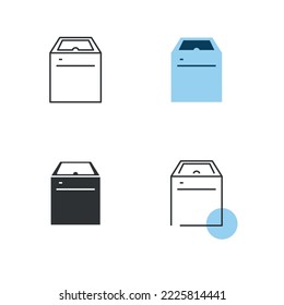 dryer washing machine laundry vector icon