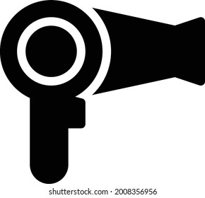 dryer with white background. dryer is a symbol of professtion .glyph flat icon.