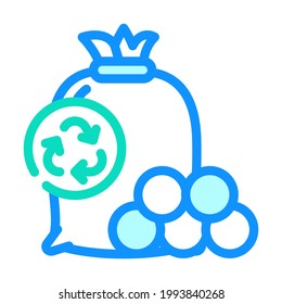 drying balls zero waste color icon vector. drying balls zero waste sign. isolated symbol illustration