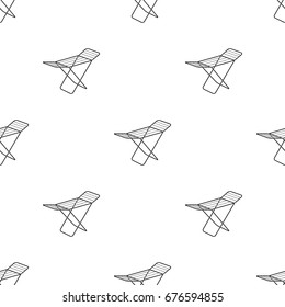 Drying for clean linen. Dry cleaning single icon in black style vector symbol stock illustration web.