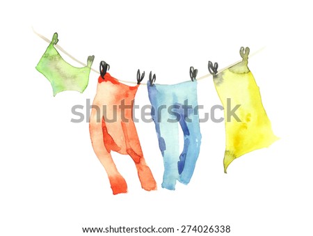 drying clothes  