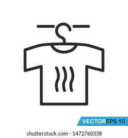 
drying clothes icon vector design template
