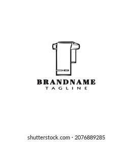 drying clothes logo cartoon design icon template black modern illustration